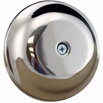 Picture of 4-1/4" Chrome High Impact Plastic Cleanout Cover Plate, Bell Design