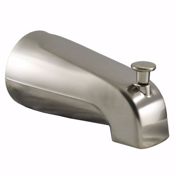 Picture of Brushed Nickel 1/2" CTS Diverter Spout with Slide Connection
