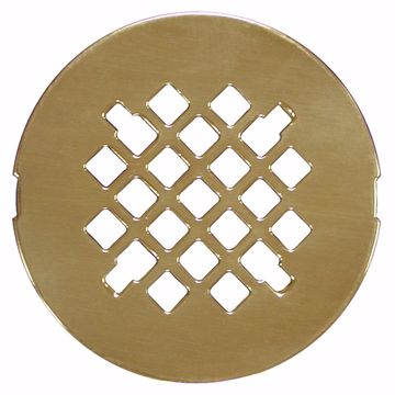 Picture of 4-1/4" Polished Brass Replacement Strainer, Snap-in
