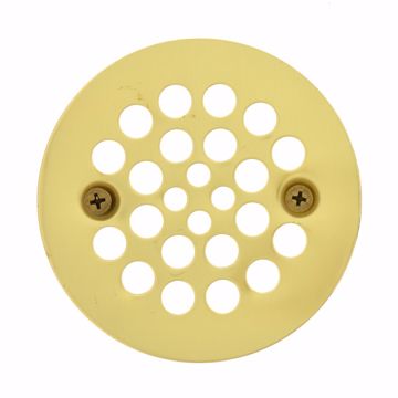Picture of 4-1/4" Polished Brass Replacement Strainer with Screws