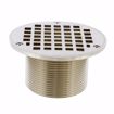 Picture of 2" x 3" LevelBest® Complete Heavy Duty Drain System with 3" Metal Spud and 5" Nickel Bronze Strainer