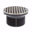 Picture of 3" x 4" LevelBest® Complete Heavy Duty Drain System with 3-1/2" Plastic Spud and 5" Nickel Bronze Strainer