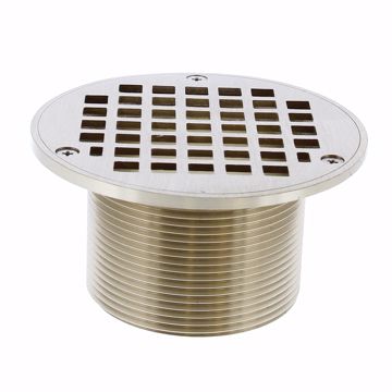 Picture of 3” x 5” Nickel Bronze LevelBest® Extended Spud and Strainer