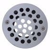 Picture of 2” x 3” PVC Perfect Low Profile Drain with 2” PVC Spud and Round Stainless Steel Strainer