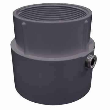 Picture of 3" x 4" PVC Pipe Fit Drain Base, for 3-1/2" Spud