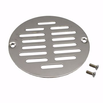 Picture of 4" Stainless Steel Round Strainer to Fit Inside Plastic Ring