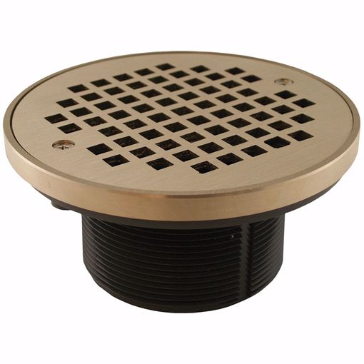 Picture of 3-1/2" IPS PVC Spud with 5" Nickel Bronze Strainer with Ring