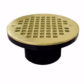 Picture of 3" IPS ABS Spud with 6" Polished Brass Strainer