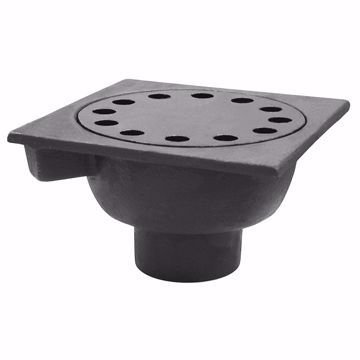 Picture of 9" x 9" x 3" Spigot Outlet Bell Trap with Loose Lid
