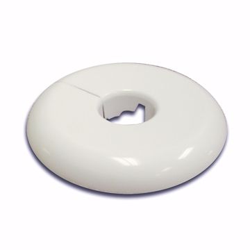 Picture of 1/2" IPS 3/4" CTS White Flexible Plastic Floor and Ceiling Plate, Box of 12