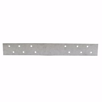 Picture of 1-1/2" x 18" Galvanized Steel Standard F.H.A. Strap with 6 Offset Holes, 16 Gauge, Box of 50