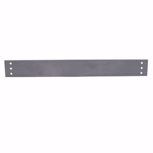 Picture of 3" x 6" Galvanized Steel F.H.A. Strap with 3 Holes Vertically Aligned, 16 Gauge, Box of 50