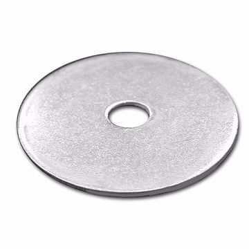 Picture of 3/8" (1" OD) Zinc Plated Flat Washer, 100 pcs.