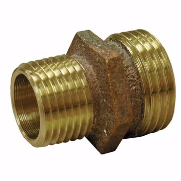 Picture of 3/4" MHT x 1/2" MPT Brass Garden Hose Adapter, Lead Free