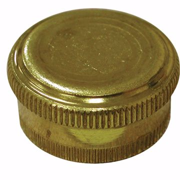 Picture of 3/4" Brass Garden Hose Cap and Washer, Lead Free