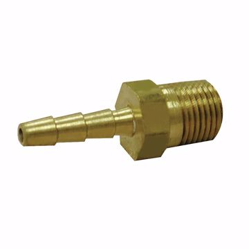 Picture of 3/16" x 1/4" Brass Hose Barb x MIP Adapter