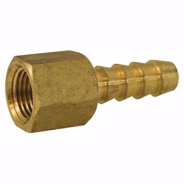 Picture of 1/4" x 1/8" Brass Hose Barb x FIP Adapter