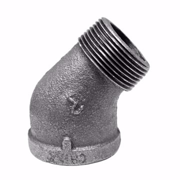 Picture of 1/2" Galvanized Iron 45° Street Elbow, Banded