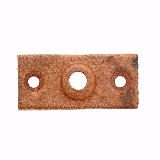 Picture of 1/2" Cast Iron Pipe Support Ceiling Plate, Copper Finish
