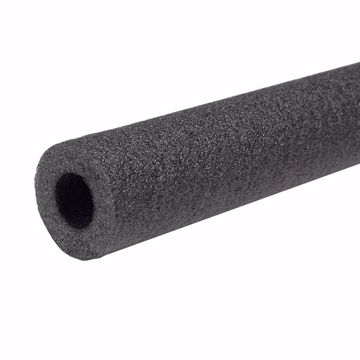 Picture of 7/8" ID (3/4" CTS 1/2" IPS) Semi-Slit Black Polyethylene Foam Pipe Insulation, 3/8" Wall Thickness, 276 ft. per Carton