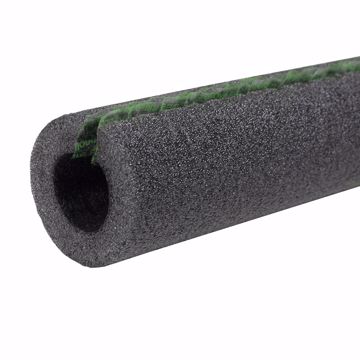 Picture of 3/8" ID (1/4" CTS) Self-Sealing Black Polyethylene Foam Pipe Insulation, 1/2" Wall Thickness, 414 ft. per Carton