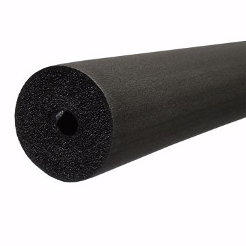 Picture of 3/8" ID (1/4" CTS 1/8" IPS) Seamless Black Rubber Pipe Insulation, 3/8" Wall Thickness, 612 ft. per Carton