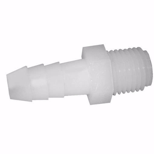 Picture of 3/8" MPT x 1/2" Nylon Hose Barb Adapter