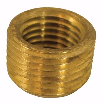 Picture of 1/2" x 3/8" Yellow Brass Face Bushing