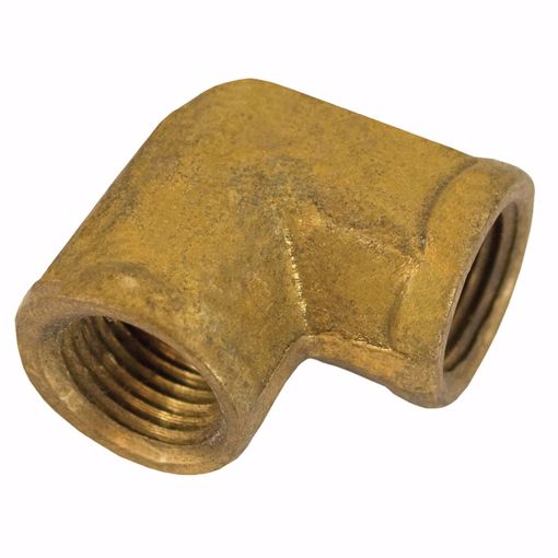 Picture of 1/4" Yellow Brass 90° Elbow