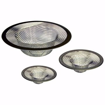 Picture of Stainless Steel Mesh Strainer for Lavatory, Tub and Kitchen, Pack of 3
