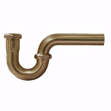 Picture of Polished Brass 1-1/2" Brass Tubular P-Trap