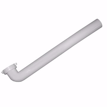 Picture of 1-1/2" x 16" White Plastic Direct Connection Waste Arm
