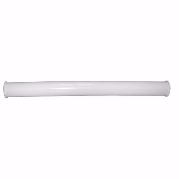 Picture of 1-1/2" x 16" White Plastic Double Flange Extension