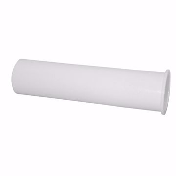 Picture of 1-1/2" x 6" White Plastic Flanged Tailpiece