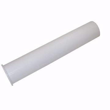 Picture of 1-1/2" x 12" White Plastic Flanged Tailpiece
