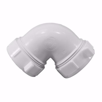 Picture of 1-1/2" PVC Double Slip Fitting 90° Elbow