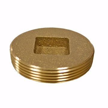 Picture of 1-1/2" Countersunk Brass Cleanout Plug