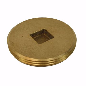 Picture of 3" Countersunk Brass Cleanout Plug
