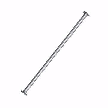 Picture of 5' Aluminum Shower Rod with Steel Flanges, Carton of 50