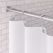 Picture of 6' Aluminum Shower Rod with Plastic Jiffy Flanges, Carton of 10