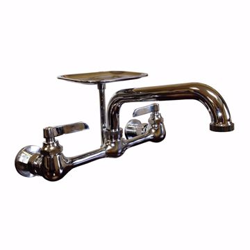 Picture of 12" Wall Mount Sink Faucet with Tubular Spout