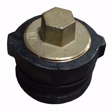 Picture of 1-1/2" N.O. Plug with Gasket for Trap Standards