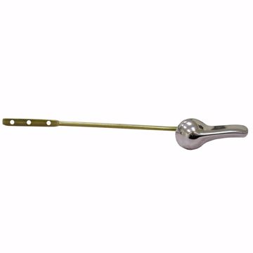 Picture of Chrome Plated Fit-All Tank Trip Lever 8" Brass Plated Arm with Metal Spud and Nut