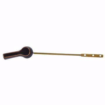 Picture of Oil Rubbed Bronze Tank Trip Lever with 8" Brass Arm, Metal Spud and Nut