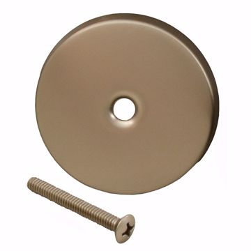 Picture of Brushed Nickel One-Hole Overflow Plate with Screw