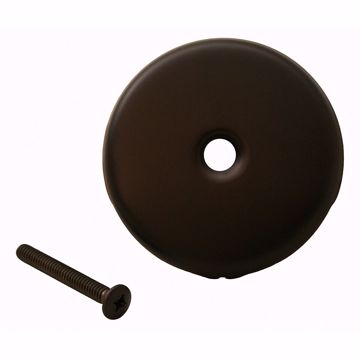 Picture of Oil Rubbed Bronze One-Hole Overflow Plate with Screw