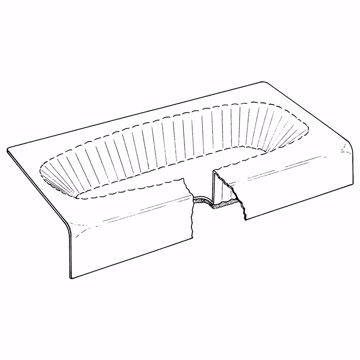 Picture of 14" x 60" x 30" Bathtub Protector for Steel Tubs, Carton of 35