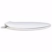 Picture of Utility Grade Plastic Seat, White, Elongated Closed Front with Cover, Truck Pack of 10