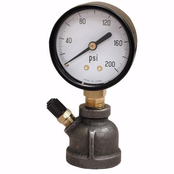 Picture of 15# x 1" FIP Test Gauge Assembly, Bell Type
