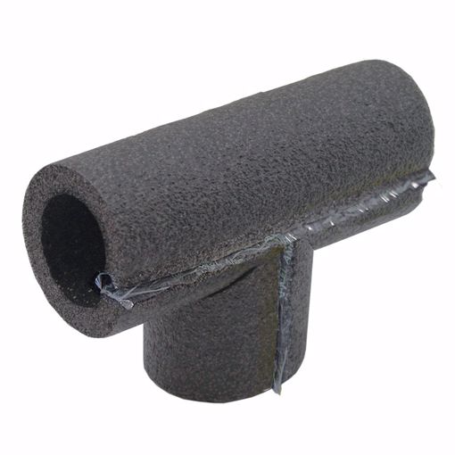 Picture of 1" ID Self-Sealing Black Polyethylene Foam Pipe Insulation Tee, 3/8" Wall Thickness